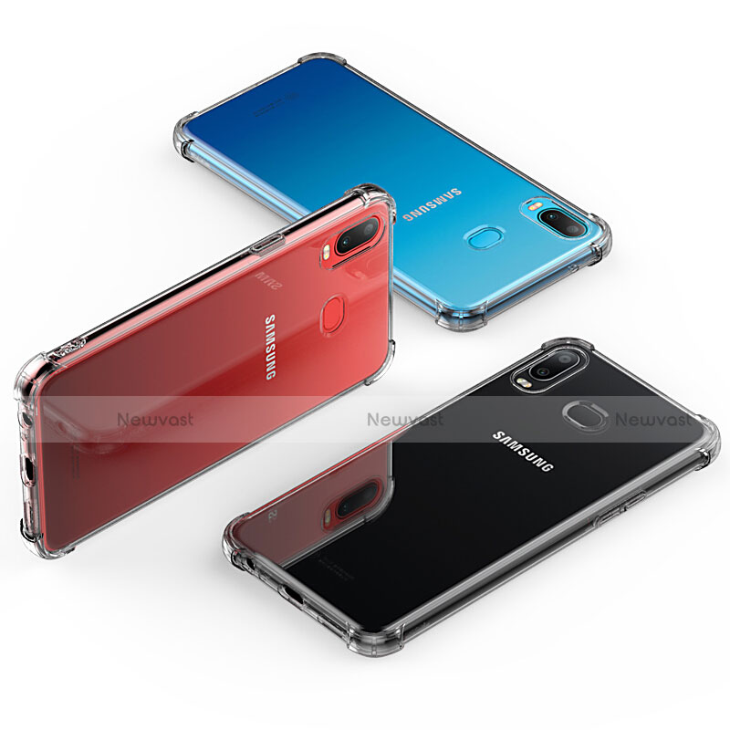 Ultra-thin Transparent TPU Soft Case Cover for Samsung Galaxy A6s Clear