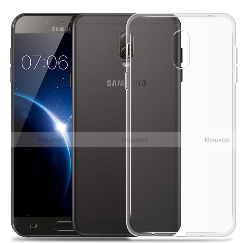 Ultra-thin Transparent TPU Soft Case Cover for Samsung Galaxy C8 C710F Clear