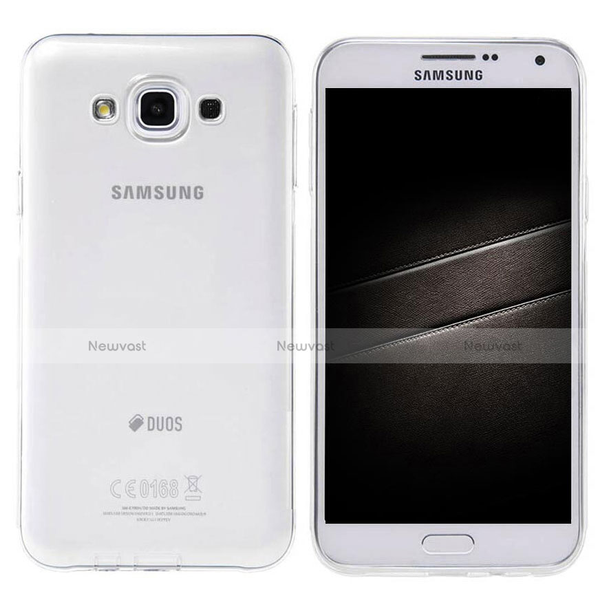 Ultra-thin Transparent TPU Soft Case Cover for Samsung Galaxy E7 SM-E700 E7000 Clear