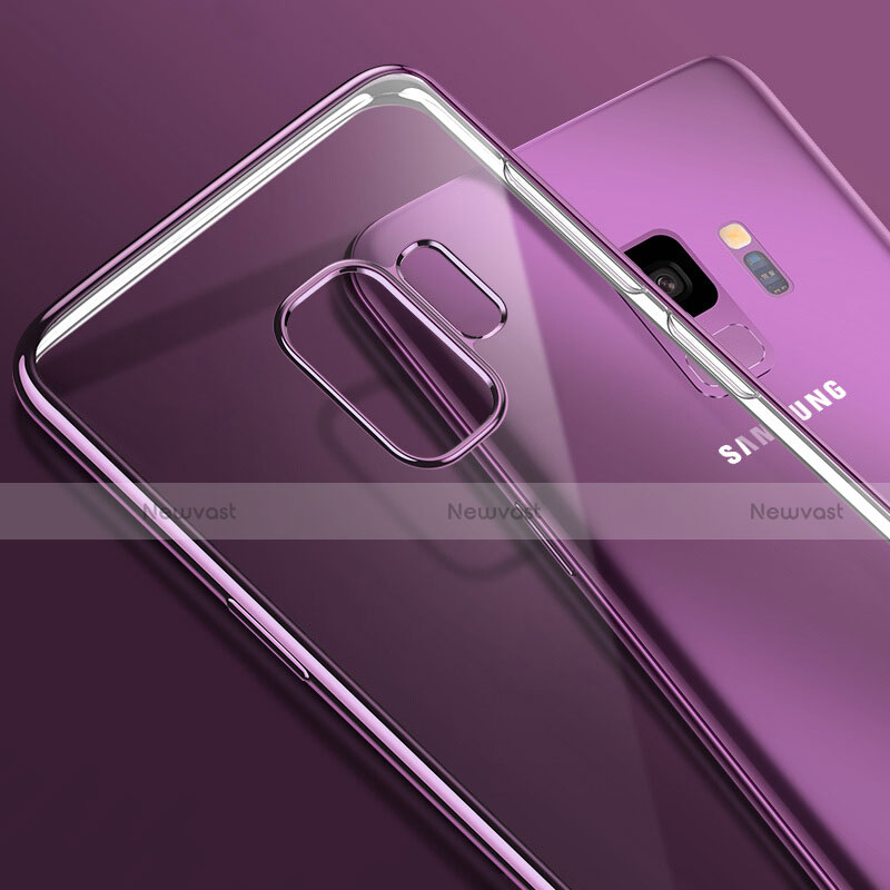 Ultra-thin Transparent TPU Soft Case Cover for Samsung Galaxy S9 Purple