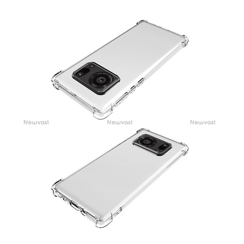 Ultra-thin Transparent TPU Soft Case Cover for Sharp Aquos R6 Clear