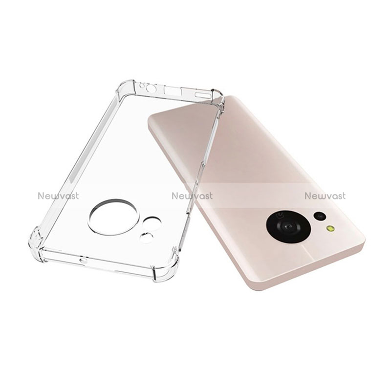 Ultra-thin Transparent TPU Soft Case Cover for Sharp Aquos Sense7 Plus Clear