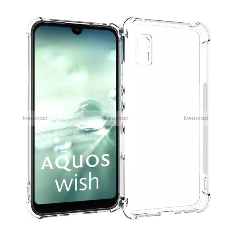 Ultra-thin Transparent TPU Soft Case Cover for Sharp Aquos wish Clear