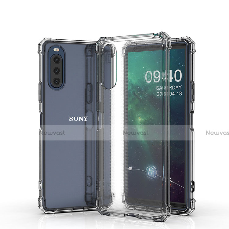 Ultra-thin Transparent TPU Soft Case Cover for Sony Xperia 10 II Clear