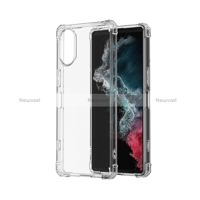 Ultra-thin Transparent TPU Soft Case Cover for Sony Xperia 5 V Clear