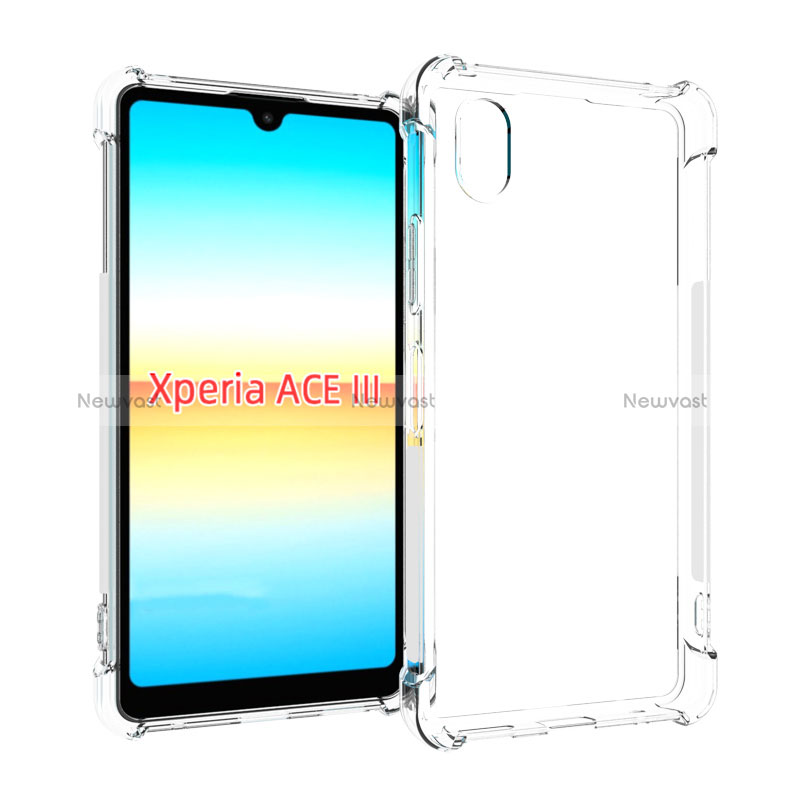 Ultra-thin Transparent TPU Soft Case Cover for Sony Xperia Ace III SOG08 Clear