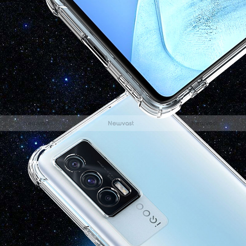 Ultra-thin Transparent TPU Soft Case Cover for Vivo iQOO 7 India 5G Clear