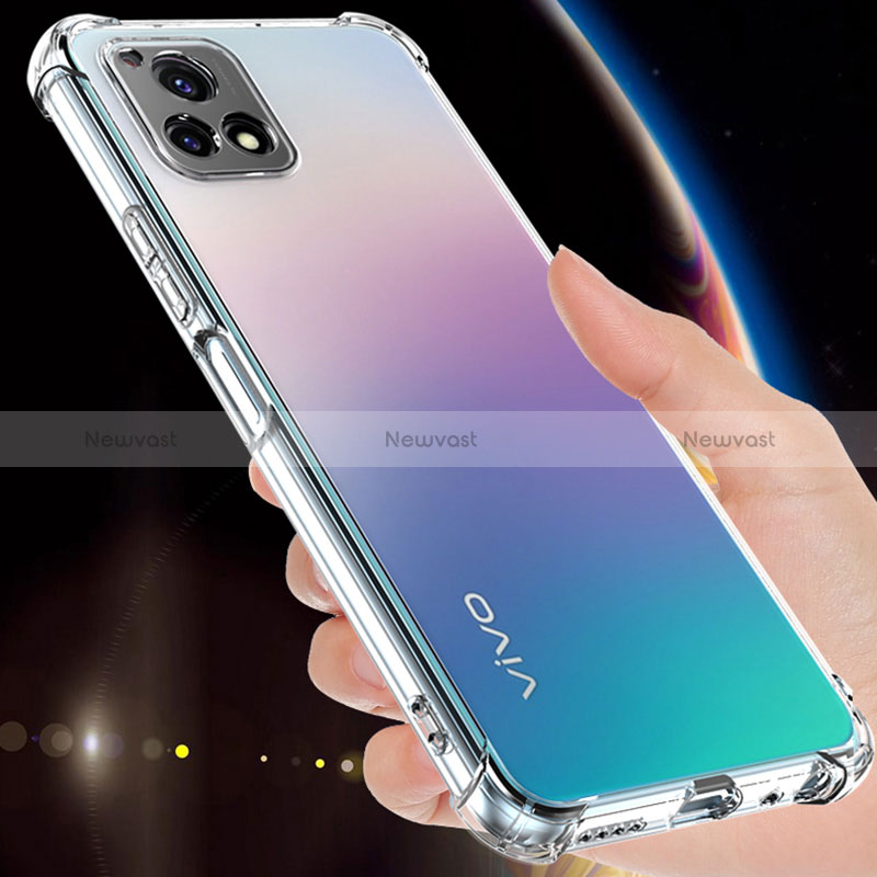 Ultra-thin Transparent TPU Soft Case Cover for Vivo iQOO U3 5G Clear