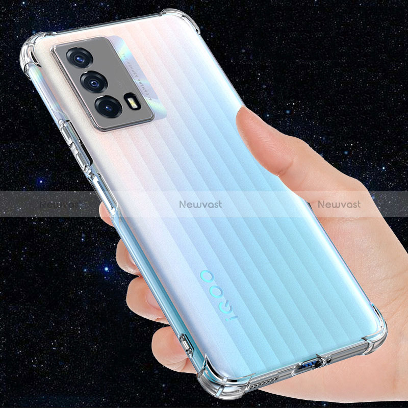 Ultra-thin Transparent TPU Soft Case Cover for Vivo iQOO Z5 5G Clear