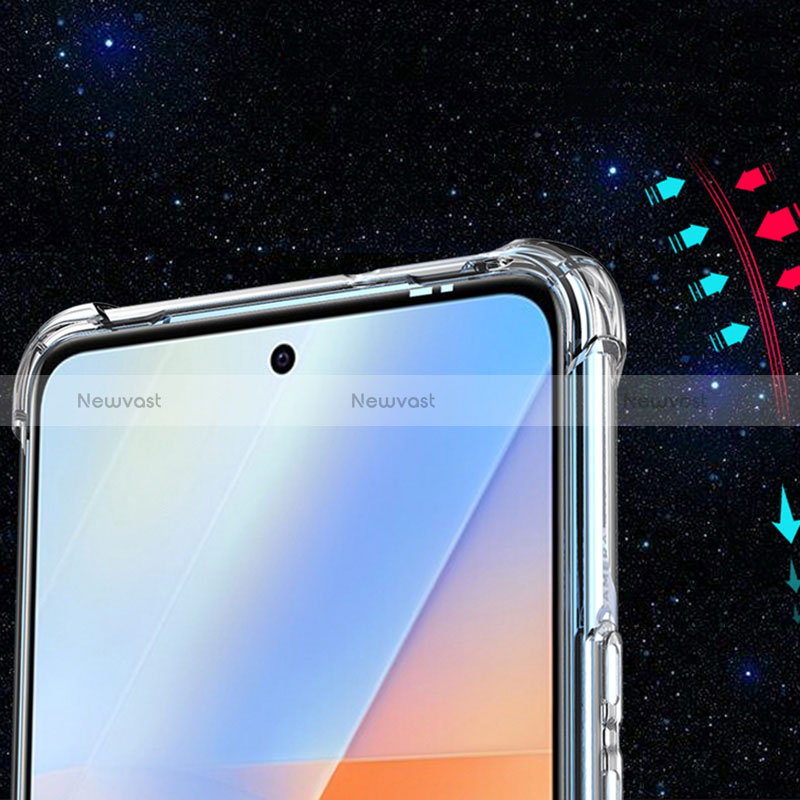 Ultra-thin Transparent TPU Soft Case Cover for Vivo iQOO Z5 5G Clear