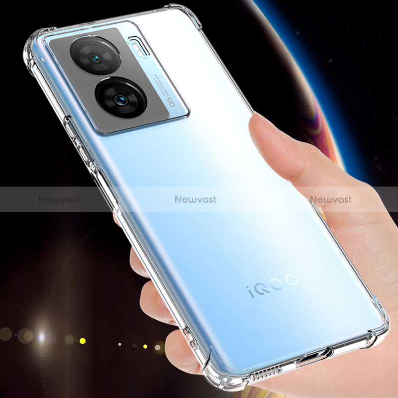 Ultra-thin Transparent TPU Soft Case Cover for Vivo iQOO Z7x 5G Clear