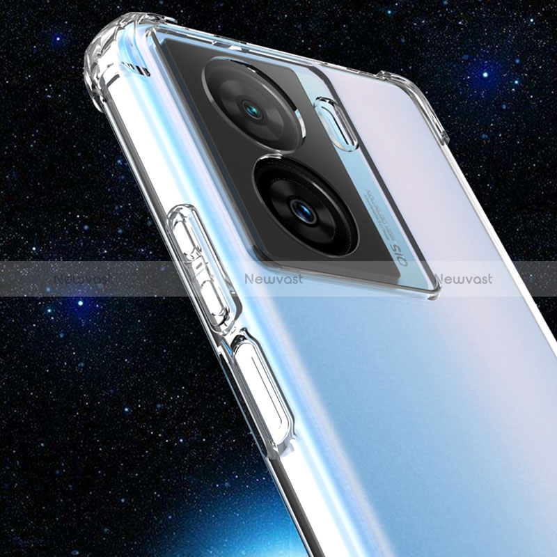 Ultra-thin Transparent TPU Soft Case Cover for Vivo iQOO Z7x 5G Clear