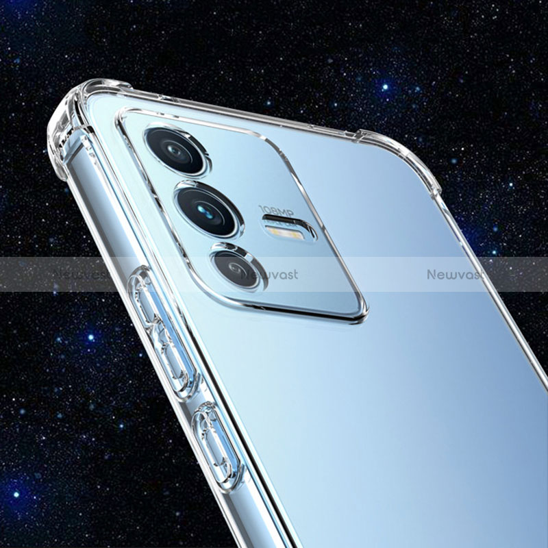 Ultra-thin Transparent TPU Soft Case Cover for Vivo V23 5G Clear