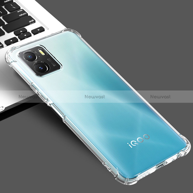 Ultra-thin Transparent TPU Soft Case Cover for Vivo Y01 Clear