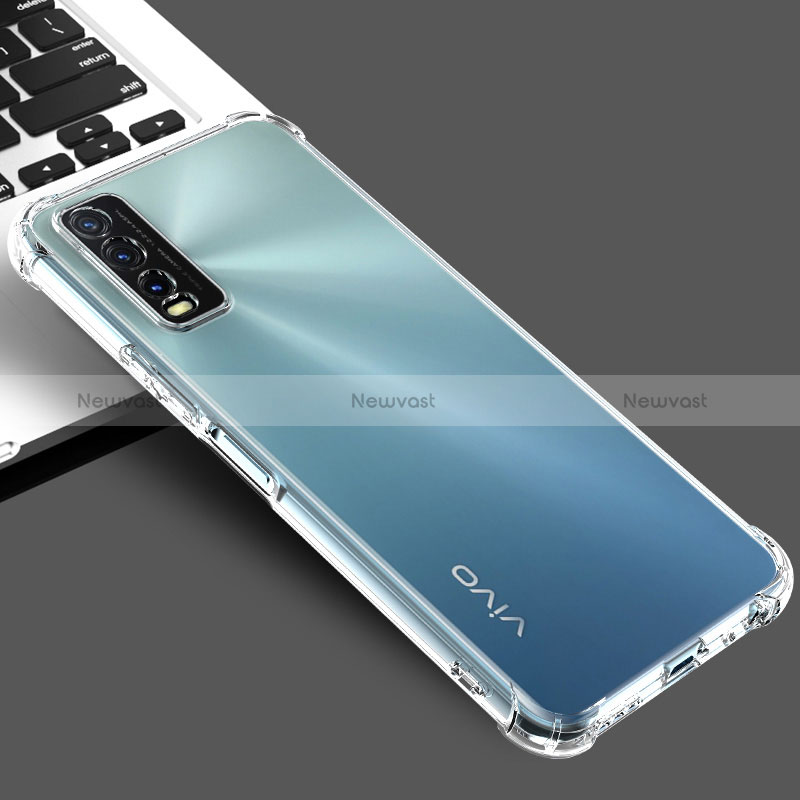 Ultra-thin Transparent TPU Soft Case Cover for Vivo Y20s G Clear