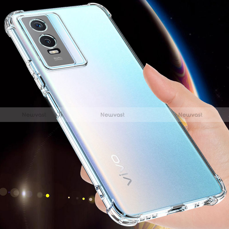 Ultra-thin Transparent TPU Soft Case Cover for Vivo Y74s 5G Clear