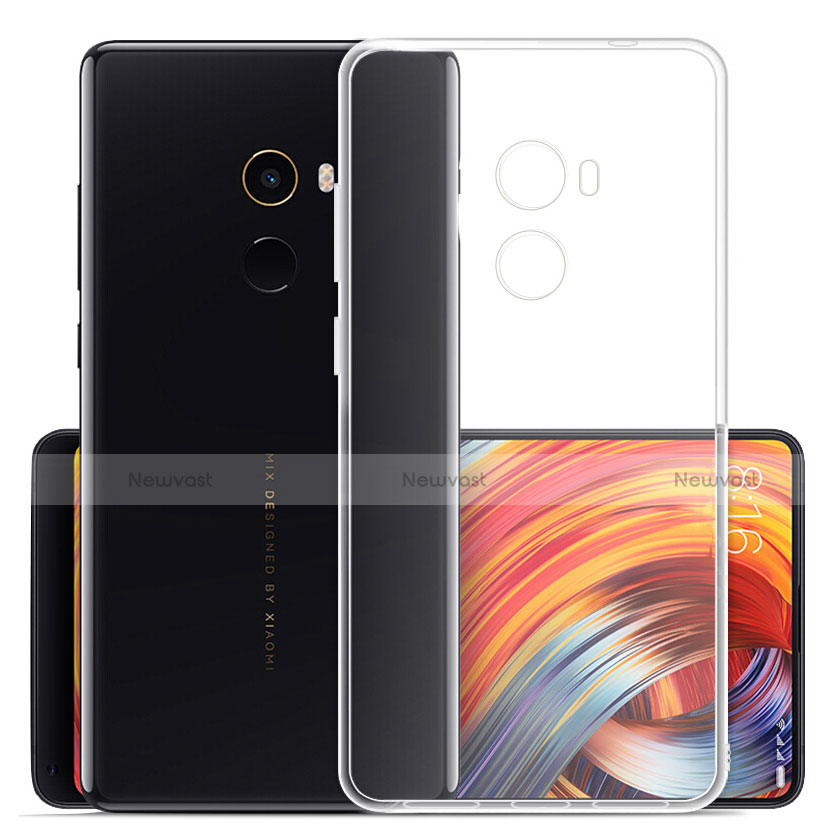 Ultra-thin Transparent TPU Soft Case Cover for Xiaomi Mi Mix 2 Clear