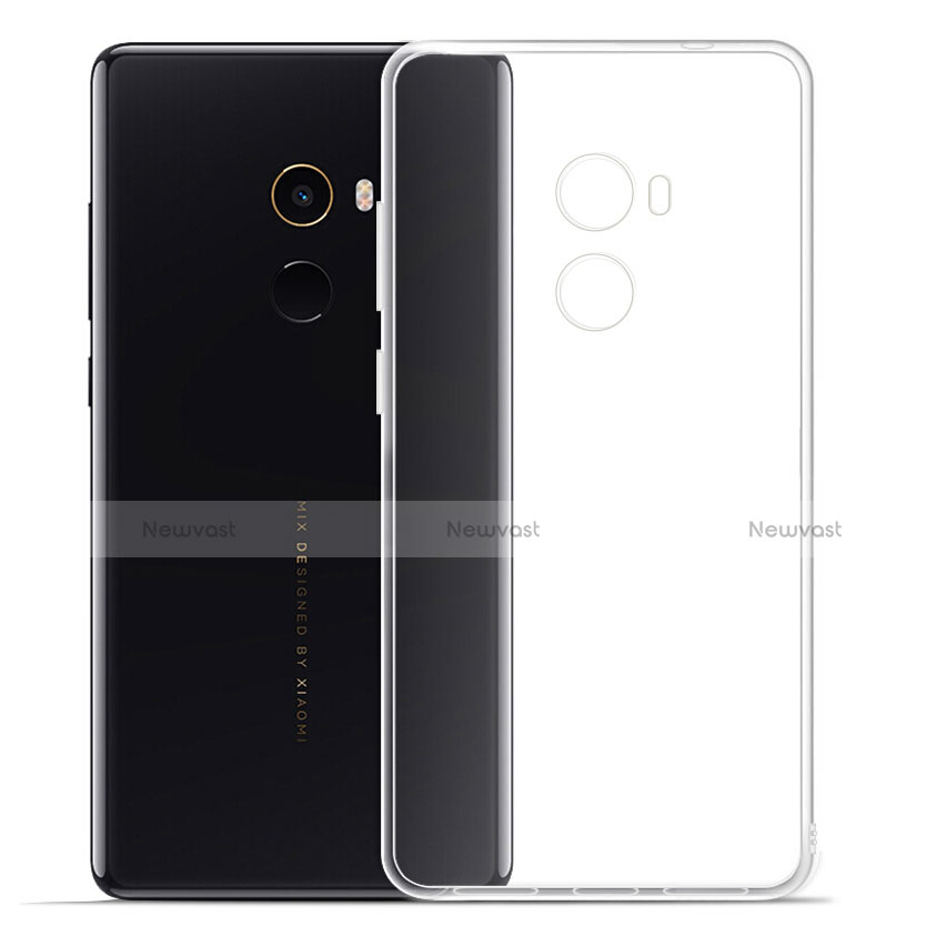 Ultra-thin Transparent TPU Soft Case Cover for Xiaomi Mi Mix 2 Clear