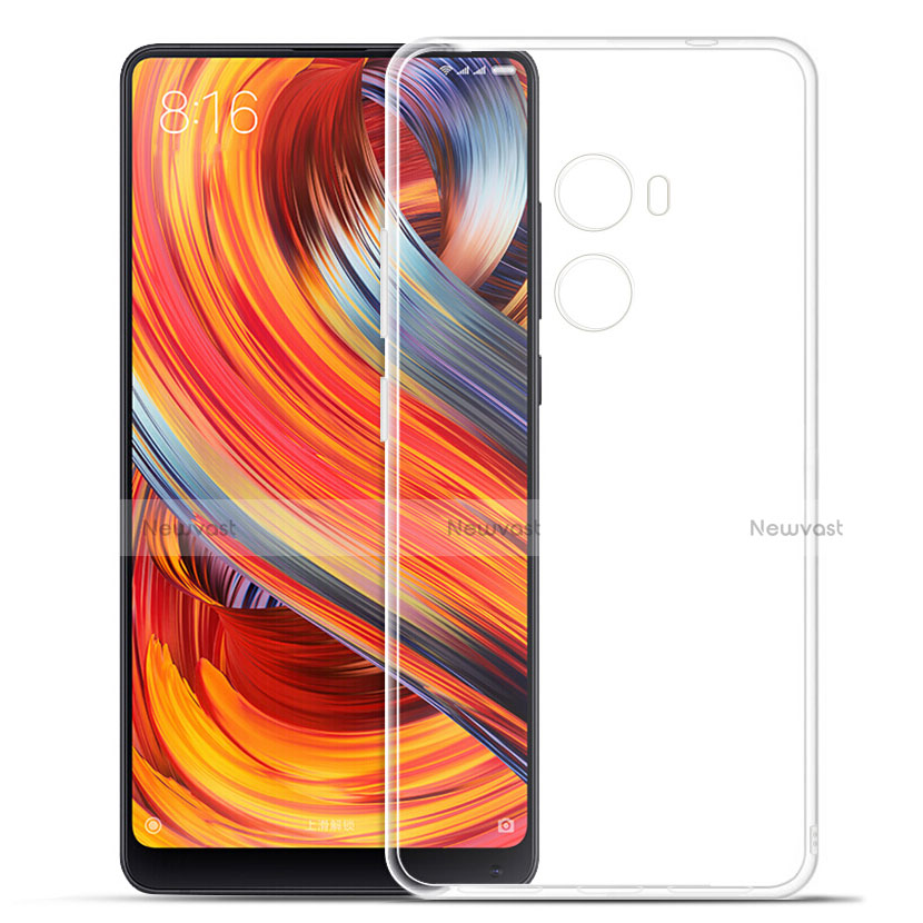 Ultra-thin Transparent TPU Soft Case Cover for Xiaomi Mi Mix 2 Clear