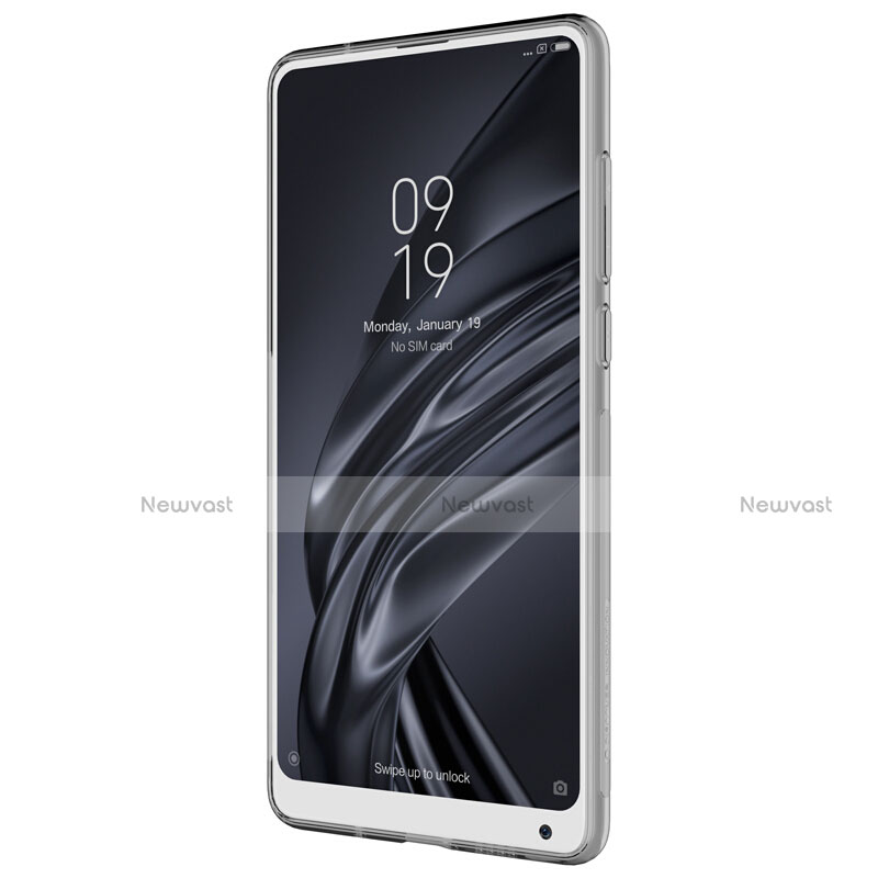 Ultra-thin Transparent TPU Soft Case Cover for Xiaomi Mi Mix 2S Gray