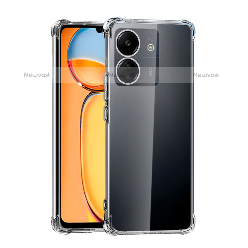 Ultra-thin Transparent TPU Soft Case Cover for Xiaomi Poco C65 Clear