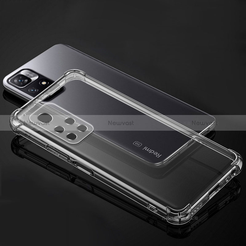 Ultra-thin Transparent TPU Soft Case Cover for Xiaomi Poco M4 Pro 5G Clear