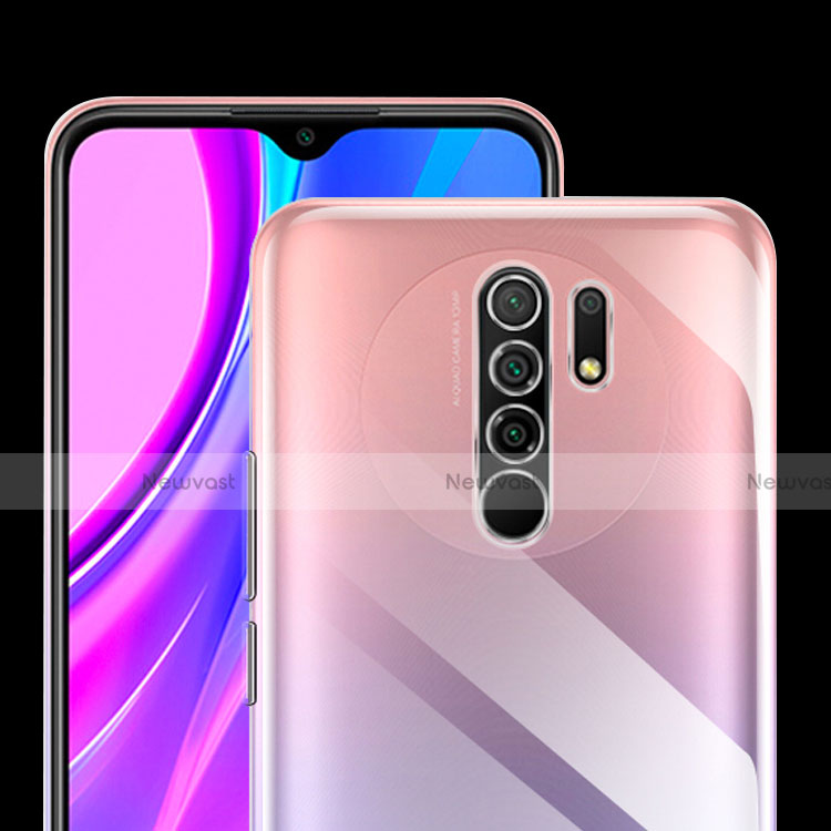 Ultra-thin Transparent TPU Soft Case Cover for Xiaomi Redmi 9 Prime India Clear