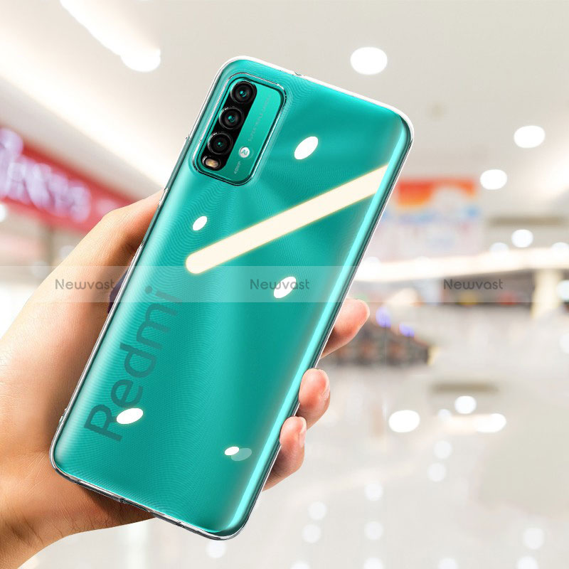 Ultra-thin Transparent TPU Soft Case Cover for Xiaomi Redmi 9T 4G Clear