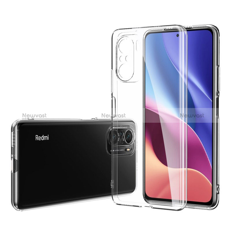 Ultra-thin Transparent TPU Soft Case Cover for Xiaomi Redmi K40 Pro 5G Clear