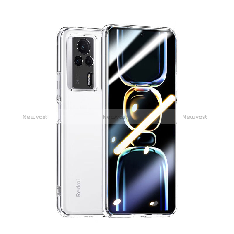 Ultra-thin Transparent TPU Soft Case Cover for Xiaomi Redmi K60E 5G Clear