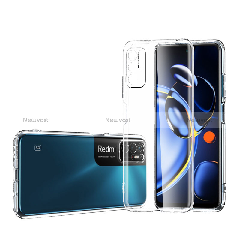 Ultra-thin Transparent TPU Soft Case Cover for Xiaomi Redmi Note 10T 5G Clear