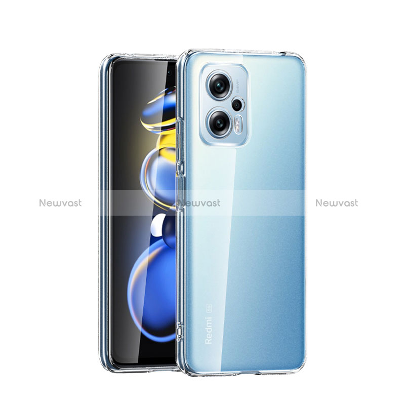 Ultra-thin Transparent TPU Soft Case Cover for Xiaomi Redmi Note 11T Pro 5G Clear