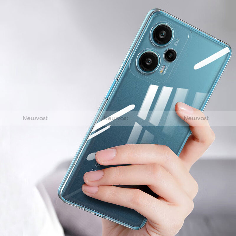 Ultra-thin Transparent TPU Soft Case Cover for Xiaomi Redmi Note 12 Turbo 5G Clear