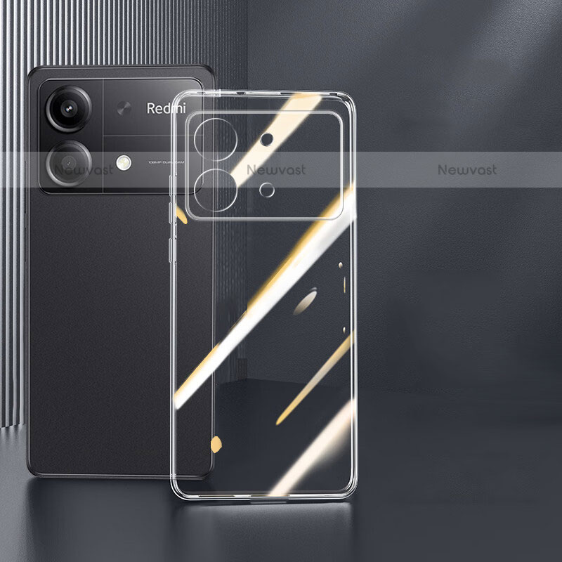 Ultra-thin Transparent TPU Soft Case Cover for Xiaomi Redmi Note 13R Pro 5G Clear