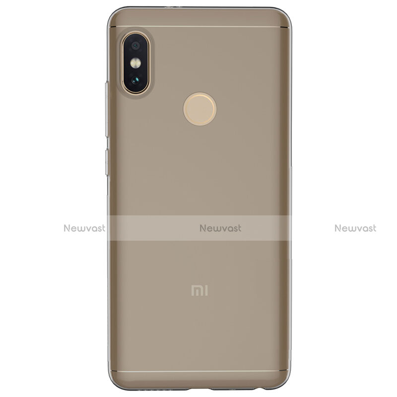 Ultra-thin Transparent TPU Soft Case Cover for Xiaomi Redmi Note 5 AI Dual Camera Gray