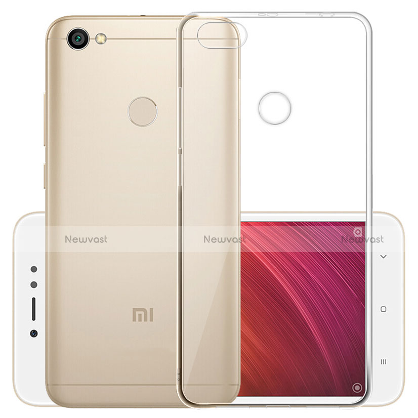 Ultra-thin Transparent TPU Soft Case Cover for Xiaomi Redmi Y1 Clear