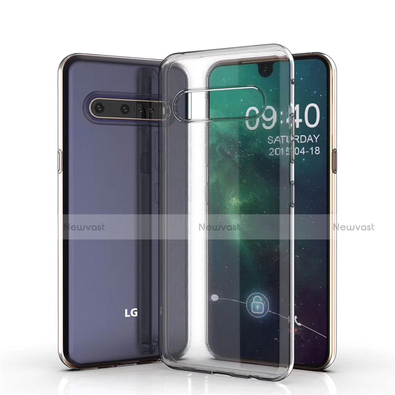 Ultra-thin Transparent TPU Soft Case Cover G01 for LG V60 ThinQ 5G Clear