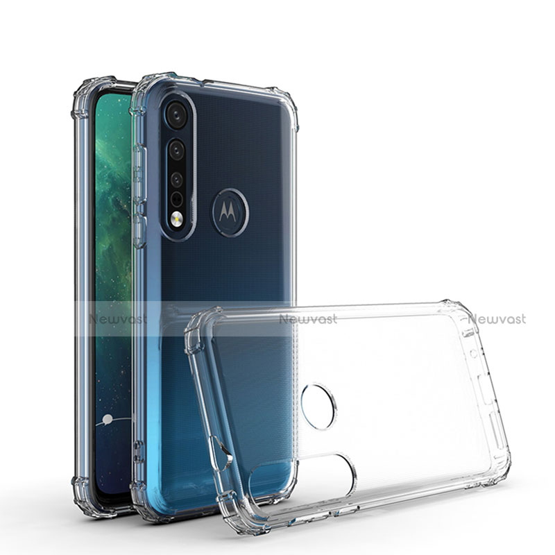 Ultra-thin Transparent TPU Soft Case Cover G01 for Motorola Moto G8 Plus Clear