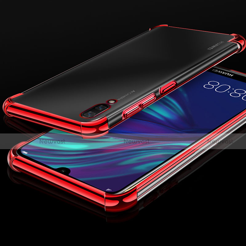 Ultra-thin Transparent TPU Soft Case Cover H01 for Huawei Enjoy 9 Red