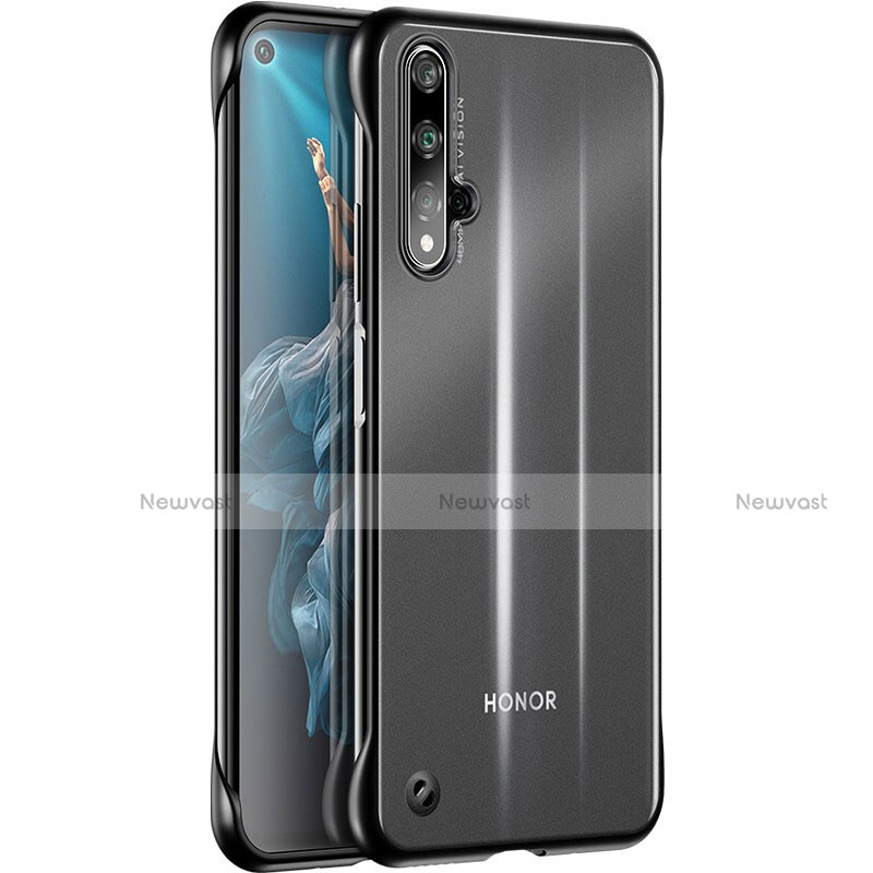 Ultra-thin Transparent TPU Soft Case Cover H01 for Huawei Honor 20S Black