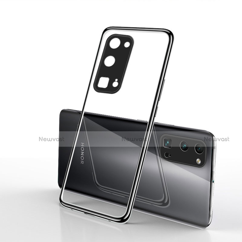 Ultra-thin Transparent TPU Soft Case Cover H01 for Huawei Honor 30 Pro+ Plus Black