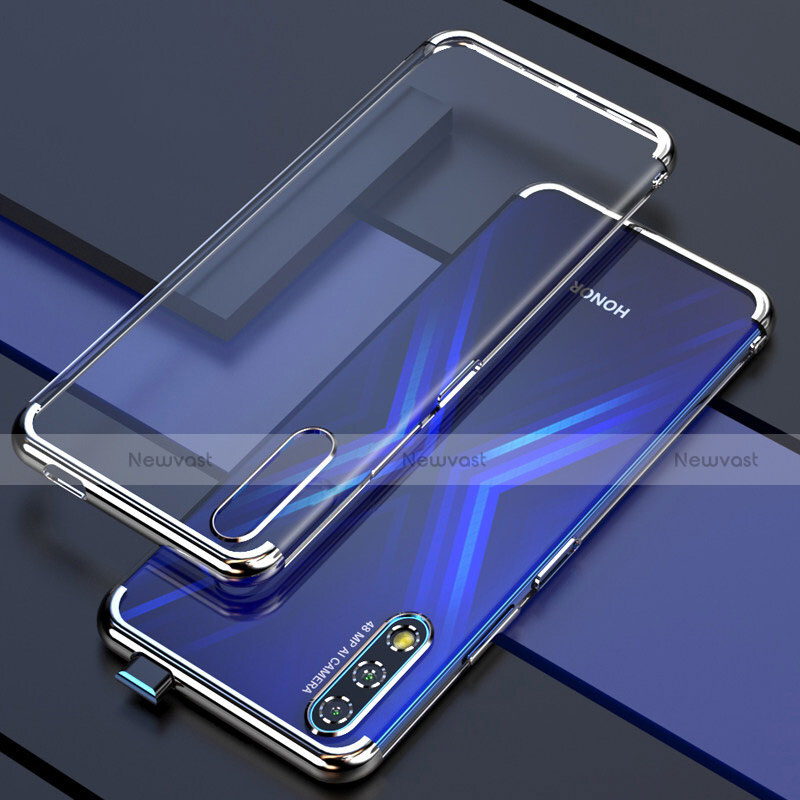 Ultra-thin Transparent TPU Soft Case Cover H01 for Huawei Honor 9X Silver