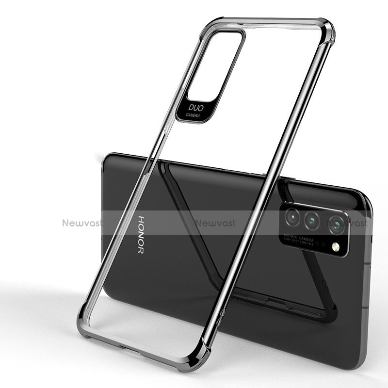 Ultra-thin Transparent TPU Soft Case Cover H01 for Huawei Honor V30 5G Black