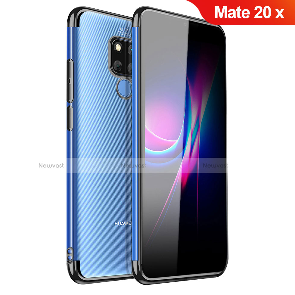 Ultra-thin Transparent TPU Soft Case Cover H01 for Huawei Mate 20 X Black