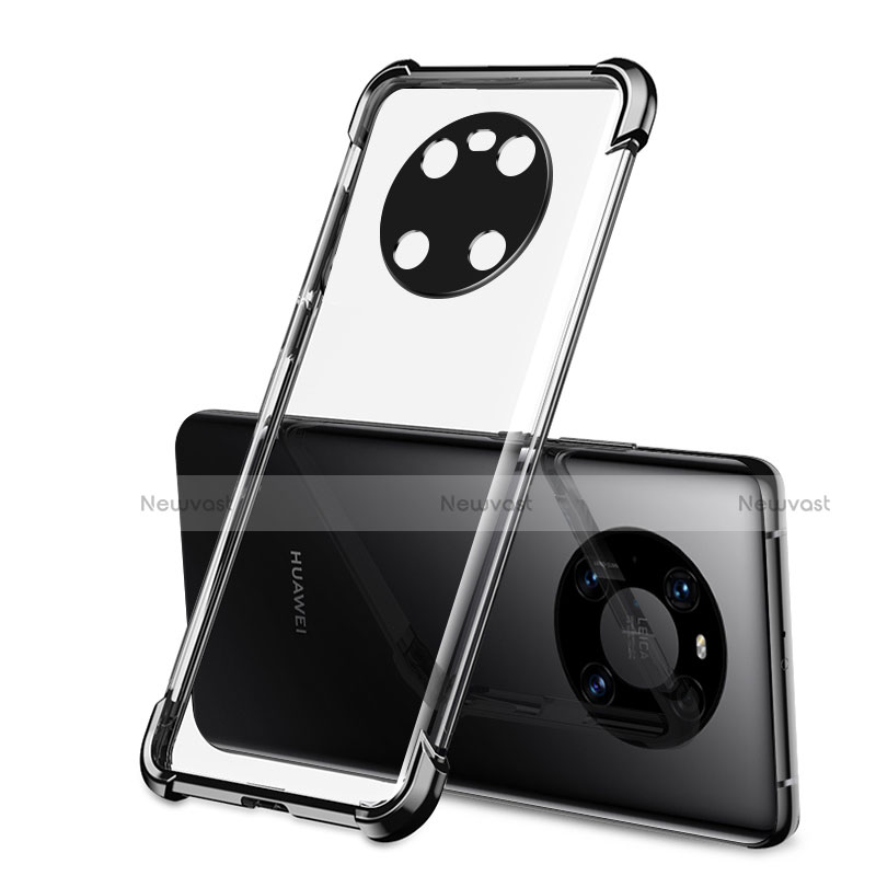 Ultra-thin Transparent TPU Soft Case Cover H01 for Huawei Mate 40E 5G Black