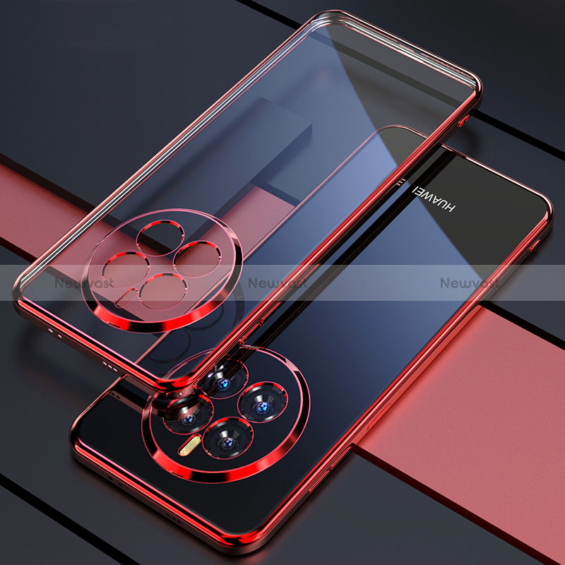 Ultra-thin Transparent TPU Soft Case Cover H01 for Huawei Mate 60 Pro+ Plus Red