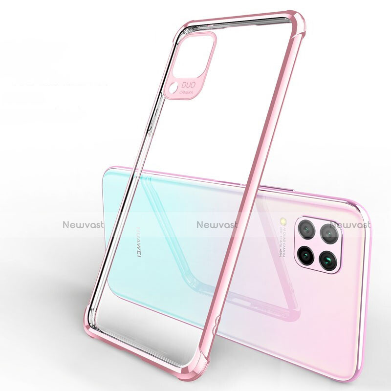 Ultra-thin Transparent TPU Soft Case Cover H01 for Huawei Nova 6 SE Rose Gold