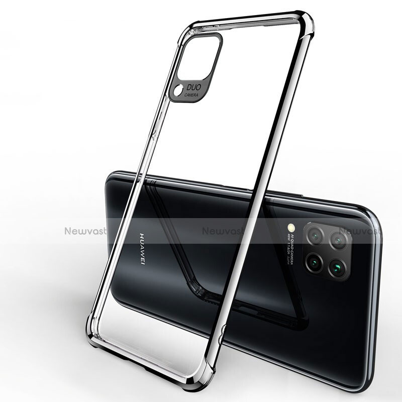Ultra-thin Transparent TPU Soft Case Cover H01 for Huawei Nova 7i Black