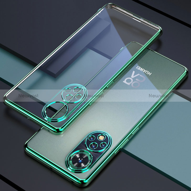 Ultra-thin Transparent TPU Soft Case Cover H01 for Huawei Nova 9 Green