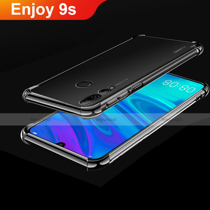 Ultra-thin Transparent TPU Soft Case Cover H01 for Huawei P Smart+ Plus (2019) Black